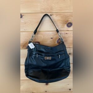 Coach Chelsea Ashlyn Leather Hobo Shoulder Bag - Black